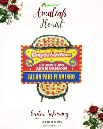 Bunga Papan Congratulation di Lolowonu Niko'otano